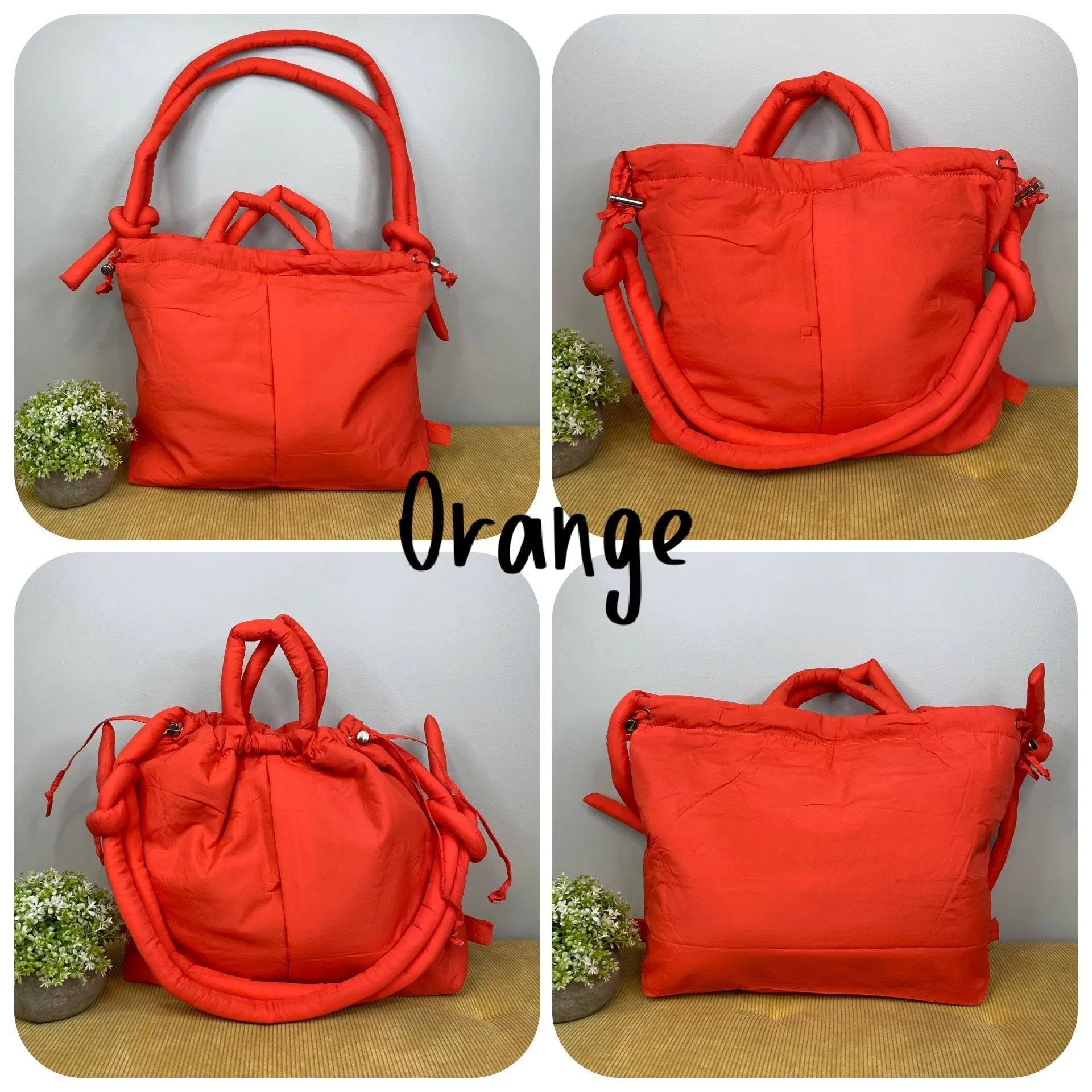 Stevie - Nylon Puff Tote & Backpack - PREORDER 3/8-3/11