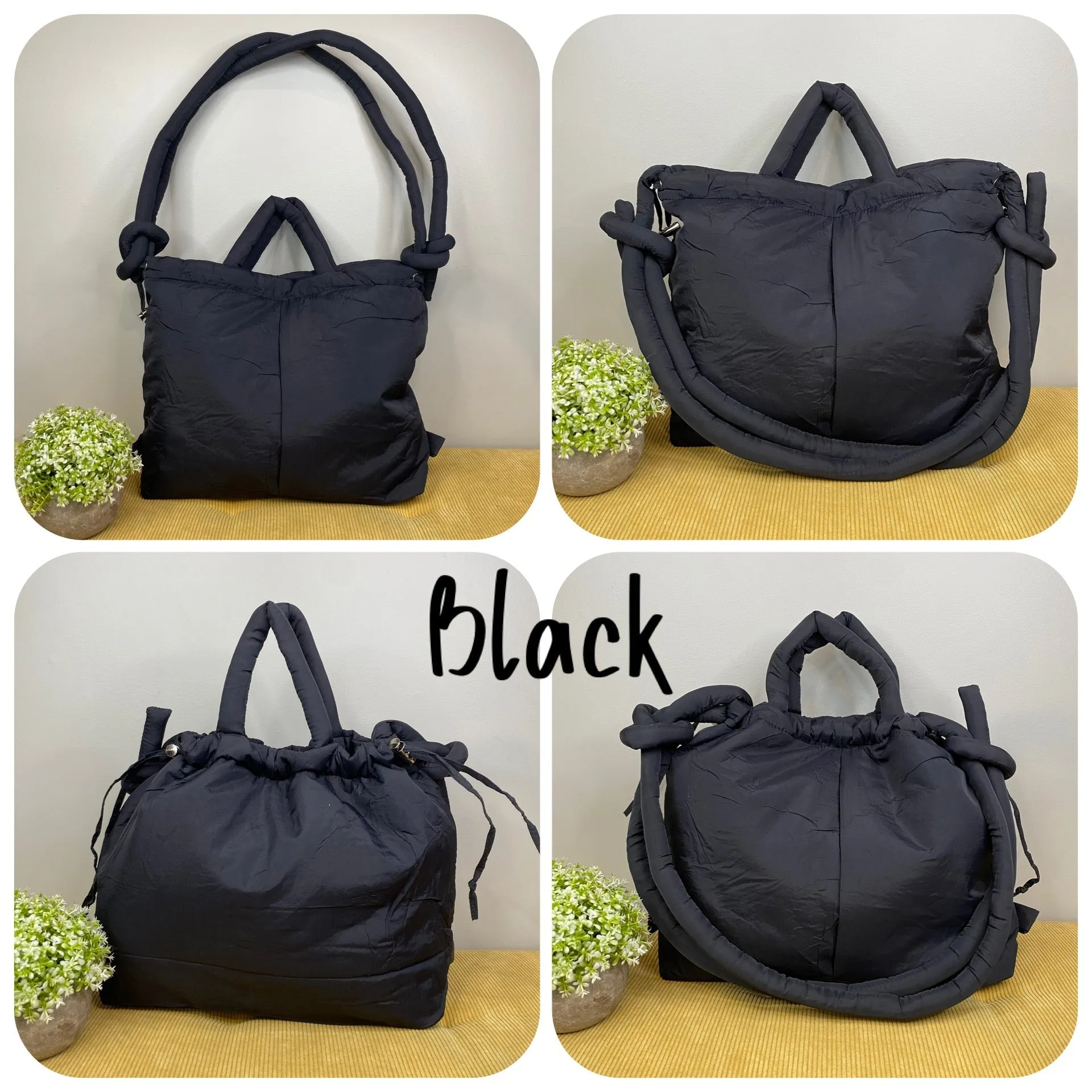 Stevie - Nylon Puff Tote & Backpack - PREORDER 3/8-3/11
