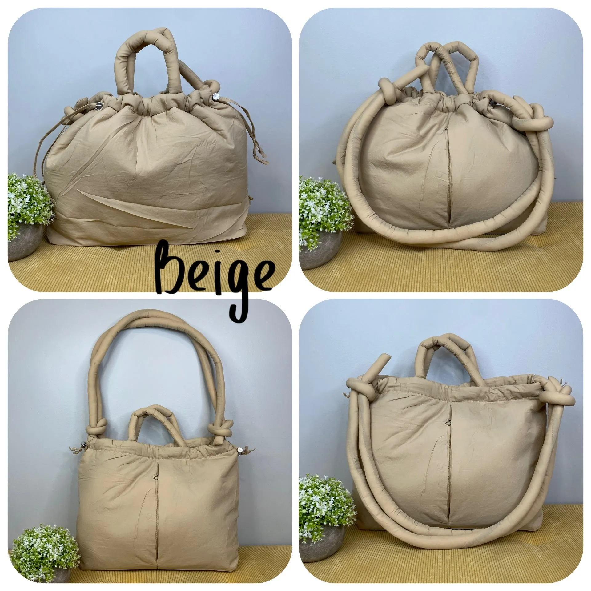 Stevie - Nylon Puff Tote & Backpack