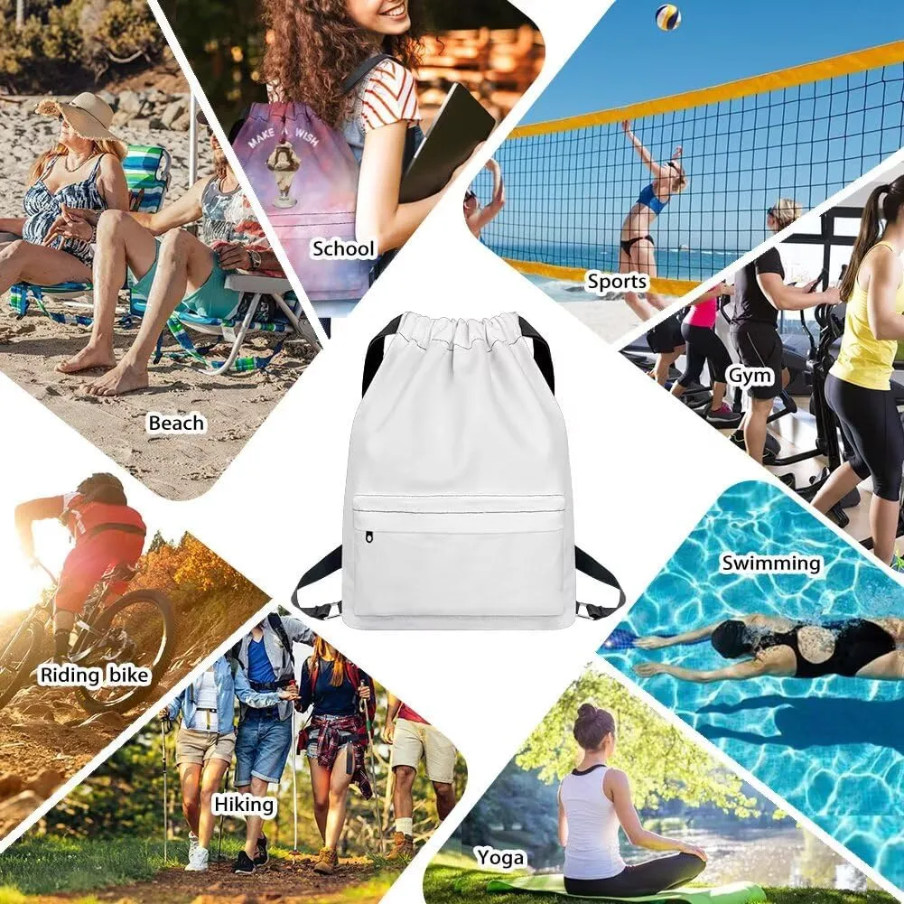 Stylish Gym Bags with Draw Cord Closures Canned Fruits Drawstring Backpack for Women Gym Duffle Bag with Convenient Multi Pockets One Size Fits Most