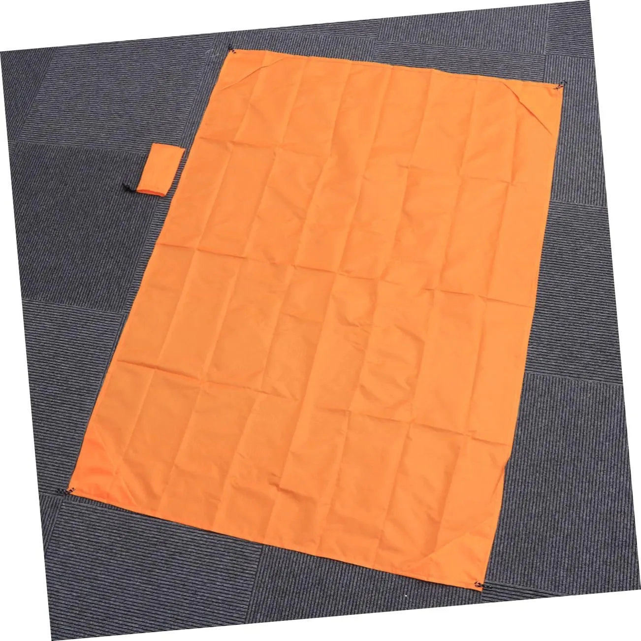 SUPVOX 2pcs Mini Folding Beach Picnic Mat Lightweight Outdoor Camping Blanket for Beach Hiking Picnics Orange