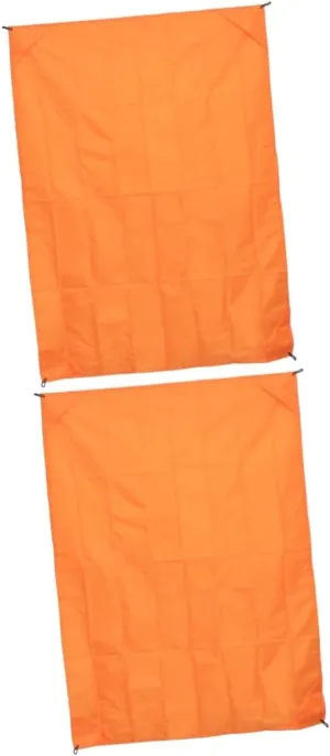 SUPVOX 2pcs Mini Folding Beach Picnic Mat Lightweight Outdoor Camping Blanket for Beach Hiking Picnics Orange
