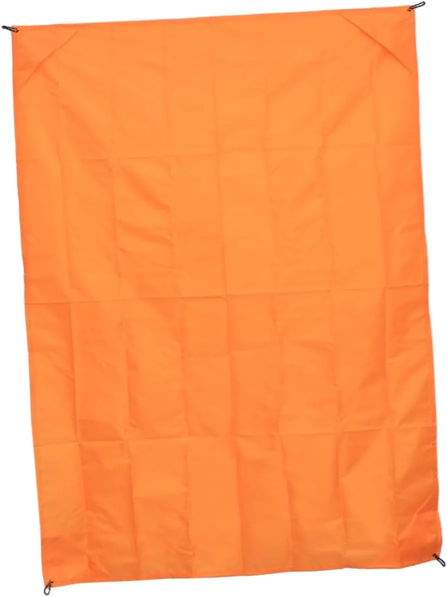 SUPVOX 2pcs Mini Folding Beach Picnic Mat Lightweight Outdoor Camping Blanket for Beach Hiking Picnics Orange