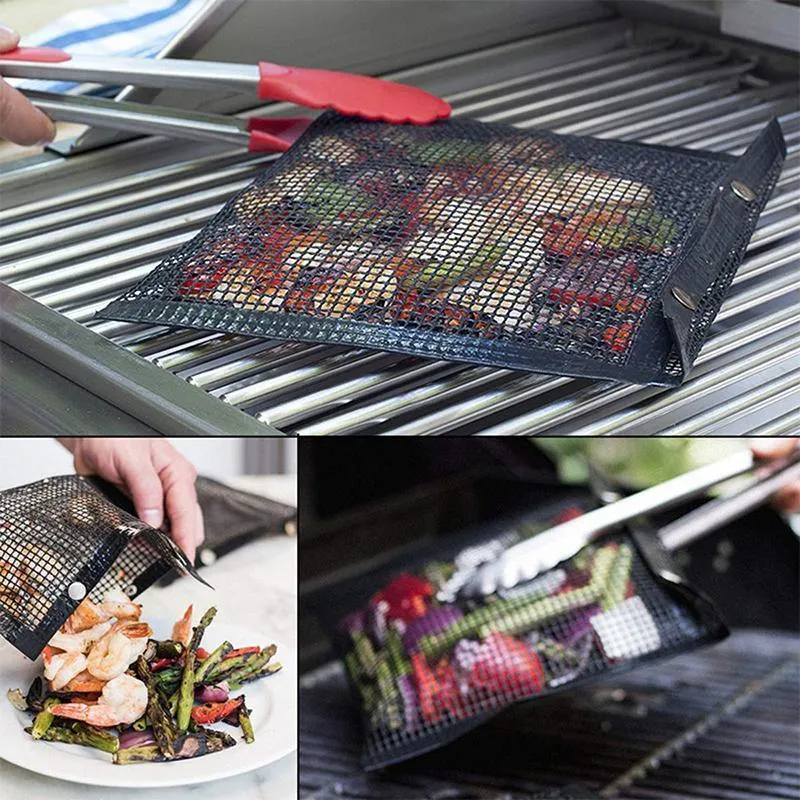 TastyGrill™ Reusable Non-Stick BBQ Mesh Grill Bags