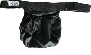 Tennis Ball Holder Bag | SPORTS & TRAVEL HIP PACK - Black | Pickleball Holder | PERFECT TRAVELING AIRPORTS (Tennis Balls, Pickle Balls, iPhone, Keys, Passport) Pocket For Every Purpose (PFEP)