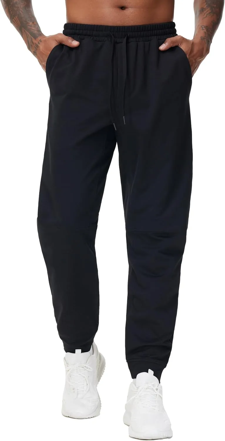 THE GYM PEOPLE Men's Drawstring Workout Joggers Pants Lightweight Tapered Running Lounge Sweatpants with Pockets