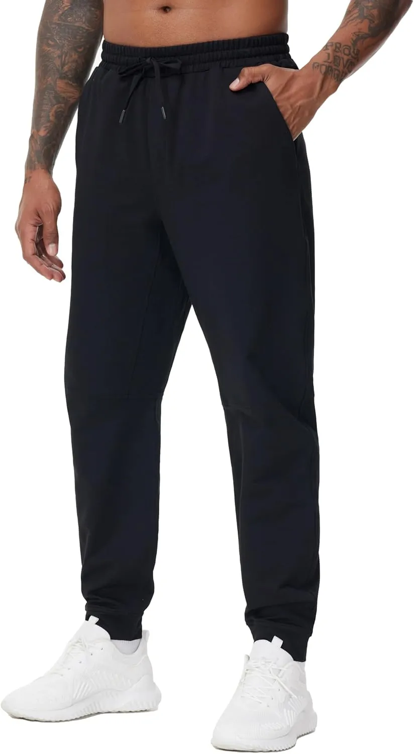 THE GYM PEOPLE Men's Drawstring Workout Joggers Pants Lightweight Tapered Running Lounge Sweatpants with Pockets