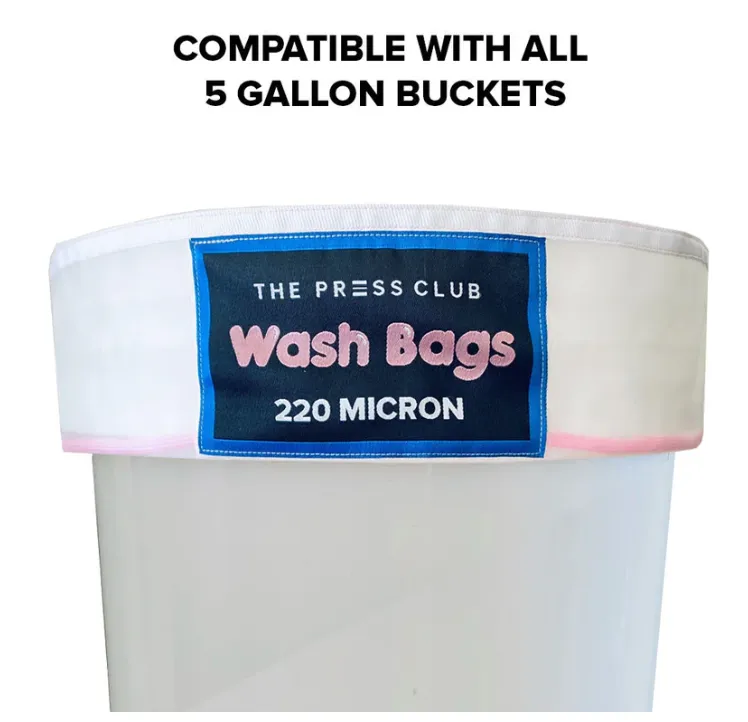 The Press Club x FRENCHY CANNOLI 5 GALLON ALL MESH SIEVING BAGS 5-PACK - 220 / 190 / 160 / 90 / 45 Micron