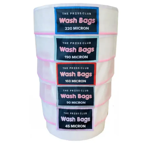 The Press Club x FRENCHY CANNOLI 5 GALLON ALL MESH SIEVING BAGS 5-PACK - 220 / 190 / 160 / 90 / 45 Micron