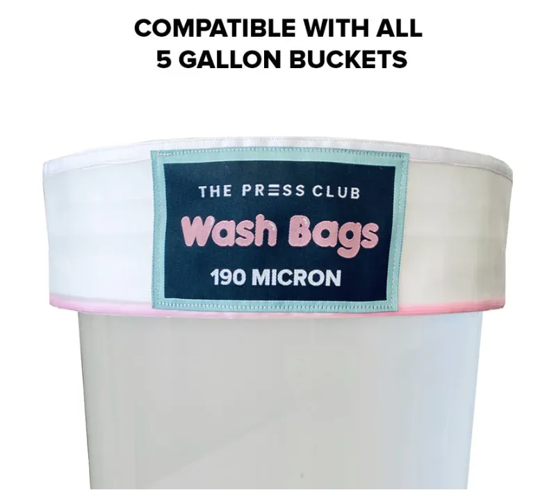 The Press Club x FRENCHY CANNOLI 5 GALLON ALL MESH SIEVING BAGS 5-PACK - 220 / 190 / 160 / 90 / 45 Micron