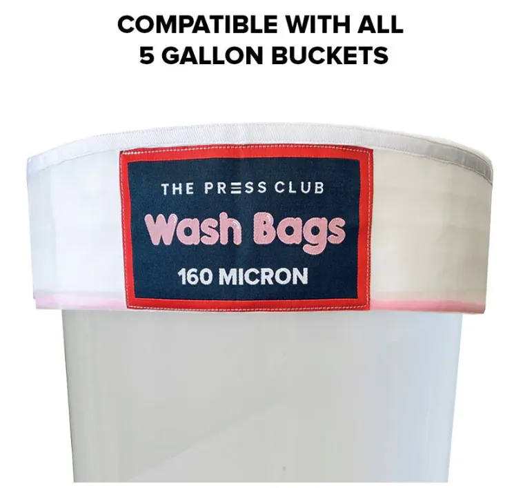 The Press Club x FRENCHY CANNOLI 5 GALLON ALL MESH SIEVING BAGS 5-PACK - 220 / 190 / 160 / 90 / 45 Micron