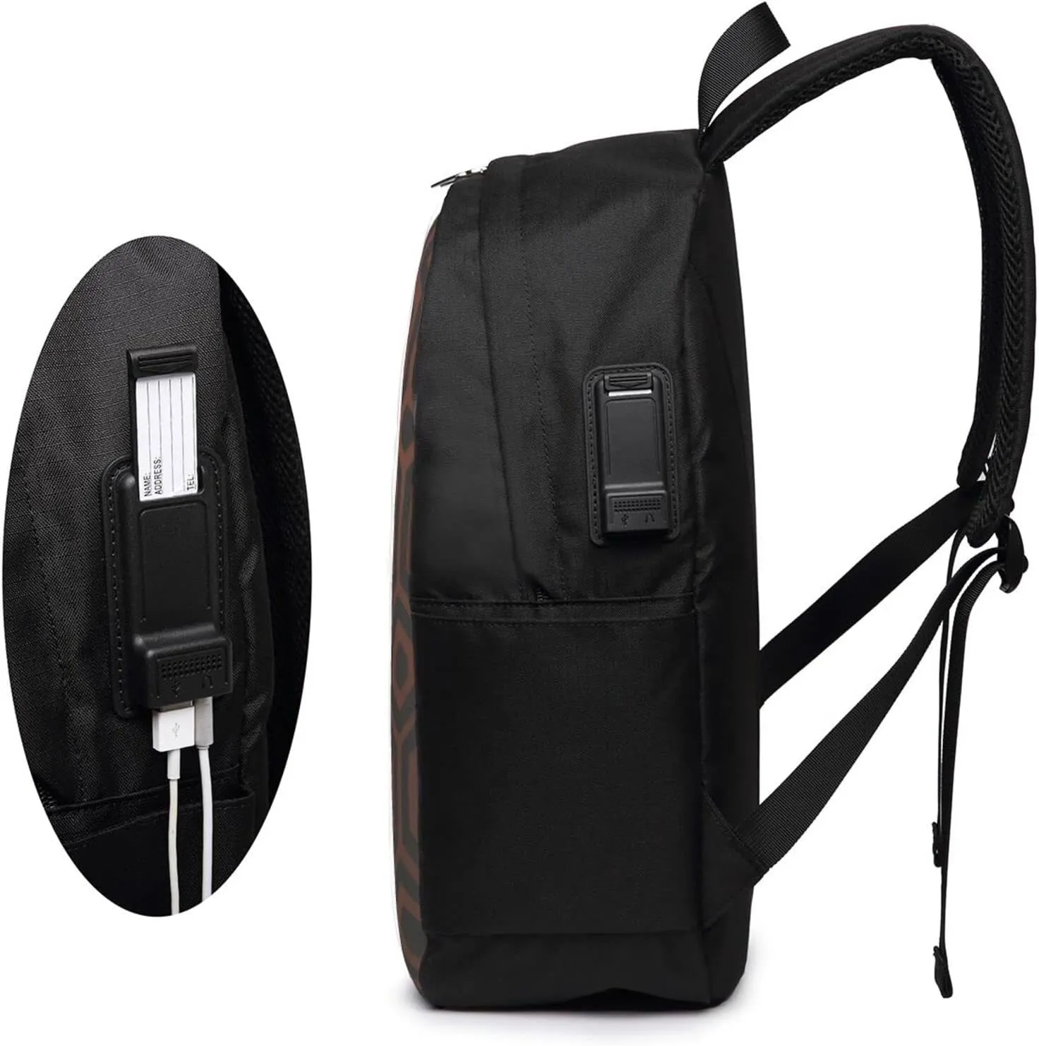 The Shining Overlook Hotel Laptop Backpack, Travel Backpack with USB Charging Port, Computer Bag for Men Women