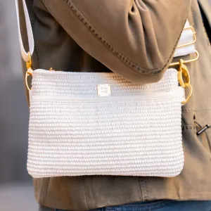 THINK ROYLN - BUM BAG - WHITE RAFFIA