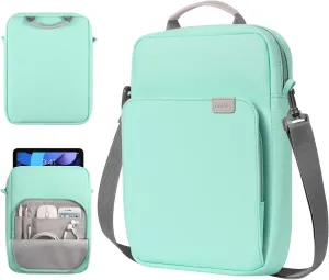 TiMOVO 9-11 Inch Tablet Sleeve Bag with Shoulder Strap for iPad 11-inch A16 2025, iPad 10th Gen. 10.9", iPad 9th/8th/7th Gen. 10.2", iPad Air 11/5th/4th Gen. 10.9", Galaxy Tab A9 Plus 11", Mint Green
