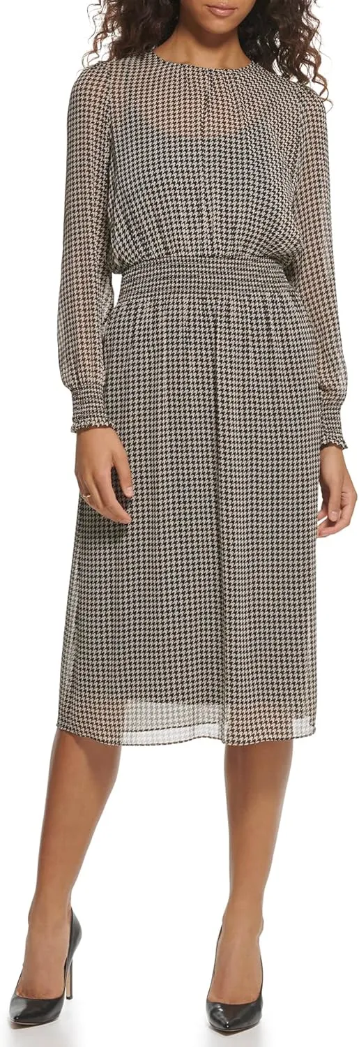 Tommy Hilfiger Women's Sintched Waist Midi Dress