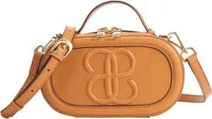 Top Handle Satchel Purse for Women: Genuine Leather Shoulder Handbag - Fashion Ladies Small Purse for Travel Dating
