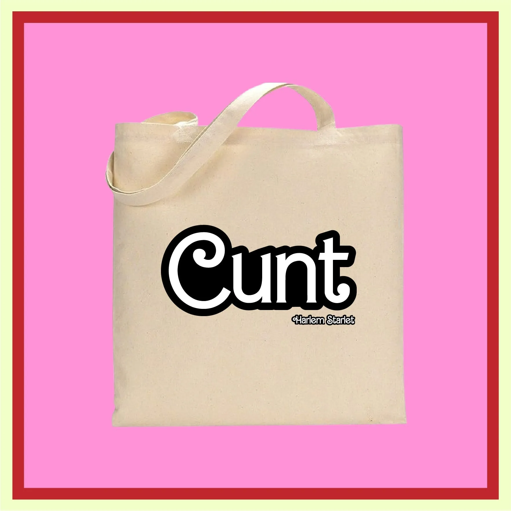 Tote Bag - Cunt in Black / White