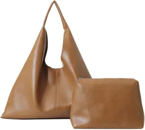 Tote Bag for Women, PU Leather Tote Bag Purses, Large Shoulder Crossbody Bag, Top Handle Shoulder Handbag for Office Travel