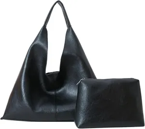 Tote Bag for Women, PU Leather Tote Bag Purses, Large Shoulder Crossbody Bag, Top Handle Shoulder Handbag for Office Travel