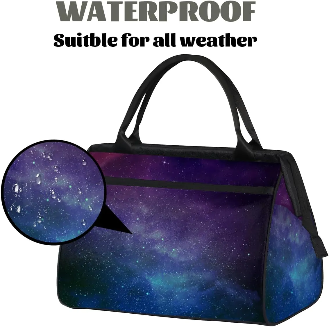Tote Bag for Women with Zipper, Travel Large Shoulder Bag Handbag for Work, Gym