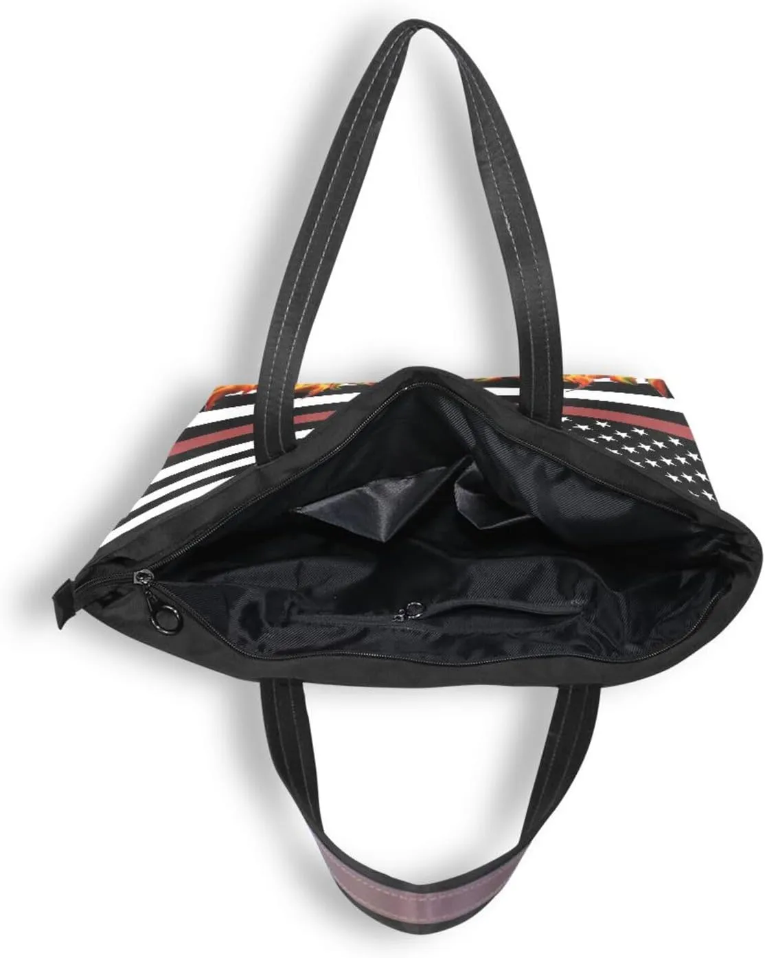 Tote Bag for Women with Zipper,Polyester Tote Purse Holiday Tote Bag Work Handbag Women Gift
