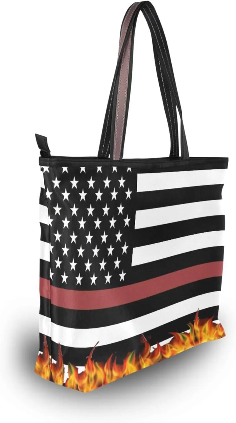 Tote Bag for Women with Zipper,Polyester Tote Purse Holiday Tote Bag Work Handbag Women Gift