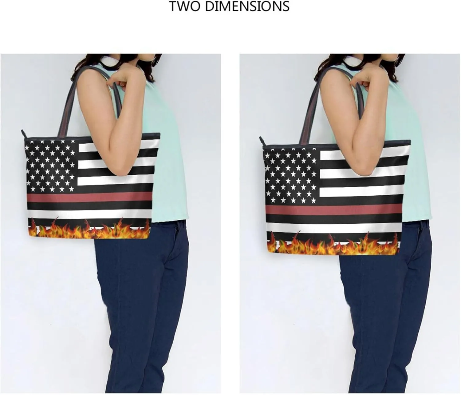 Tote Bag for Women with Zipper,Polyester Tote Purse Holiday Tote Bag Work Handbag Women Gift