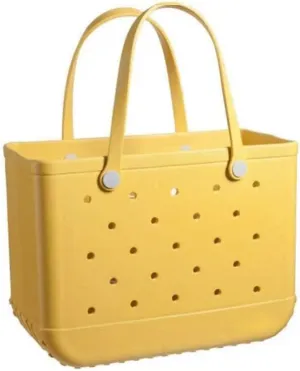 TOTE BAG X-LARGE Beach Bag Rubber Tote Bag - Waterproof Travel Bag for Women Washable Tote Bag Handbag for Sports.