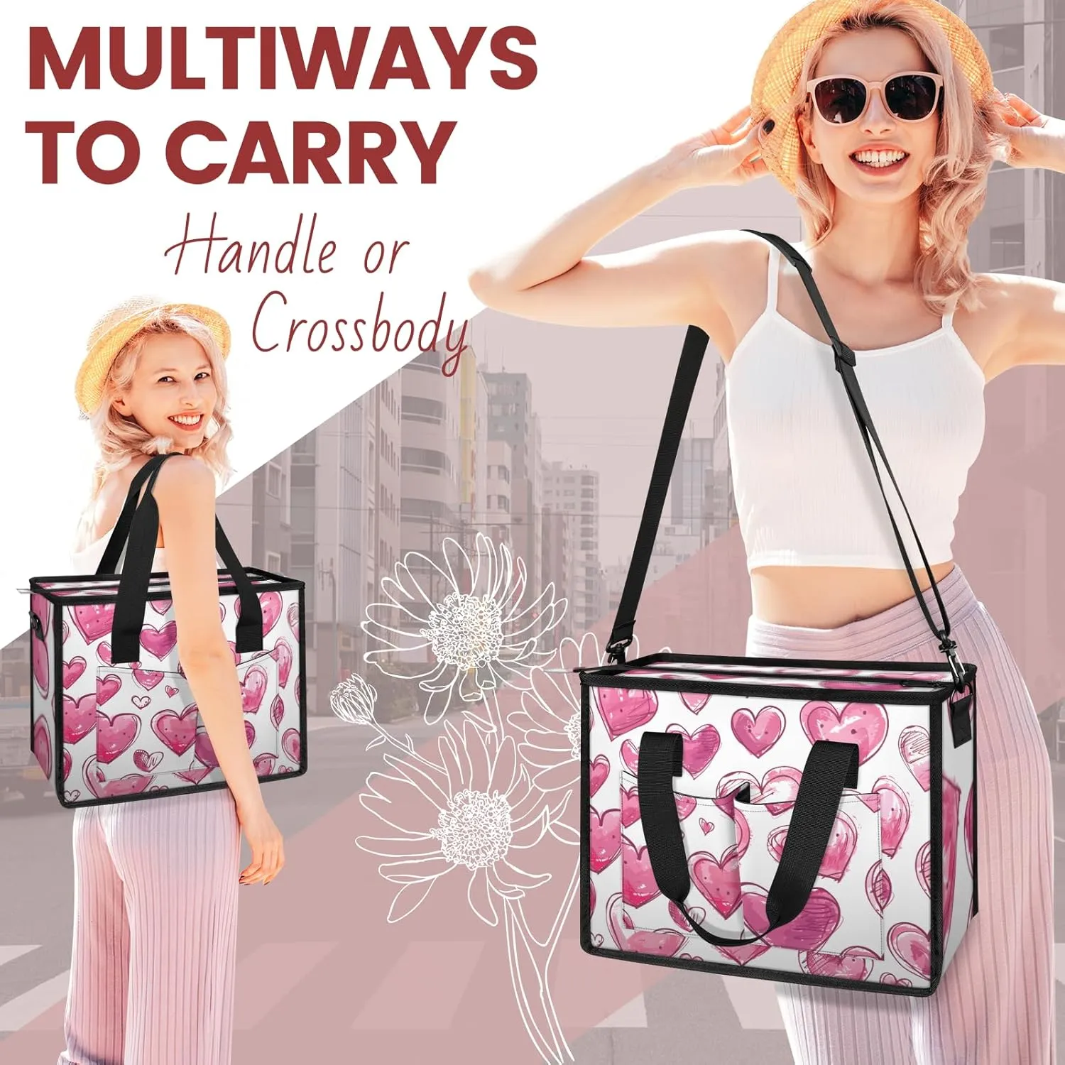 Tote Satchel Bag Set 3PCS for Women,Travel Shoulder Bag Handbag and Wallet Daily Use06