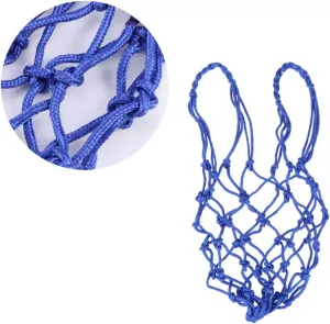 Totority 3pcs Heavy Duty Drawstring Storage Bag Durable Nylon Soccer Carrier for Basketball Football and More Blue Mesh Net Design for Easy Transport