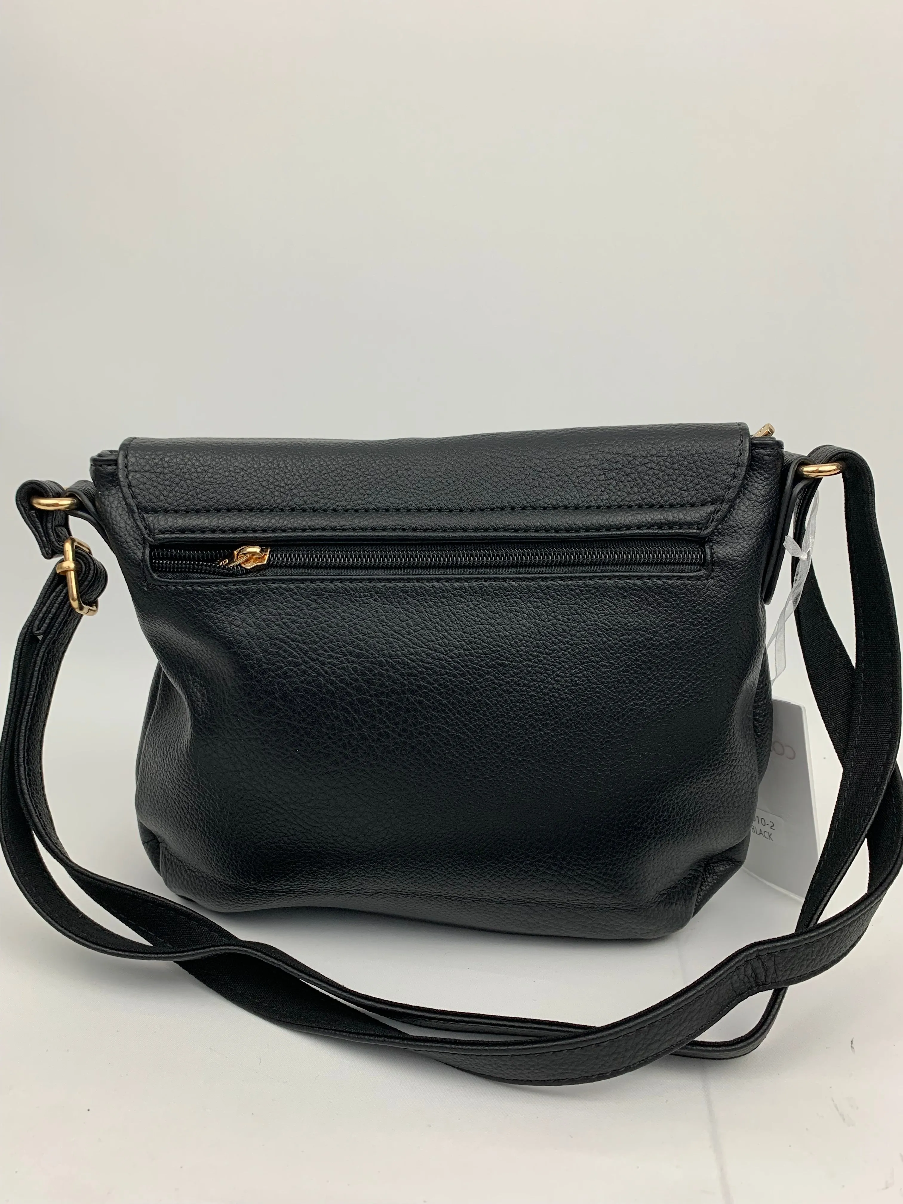 TOULOUSE BLACK - quality faux leather crosbody bag