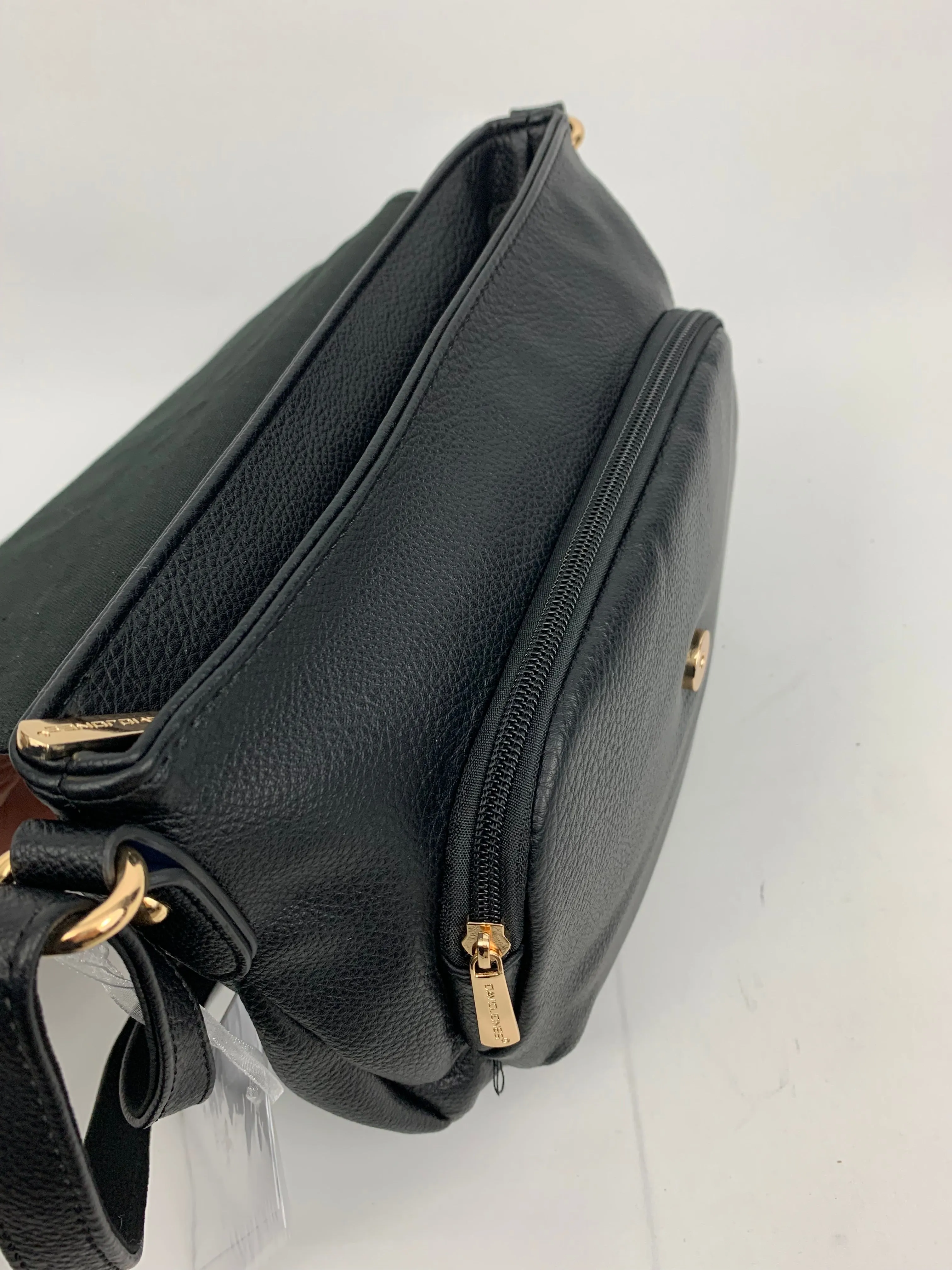 TOULOUSE BLACK - quality faux leather crosbody bag
