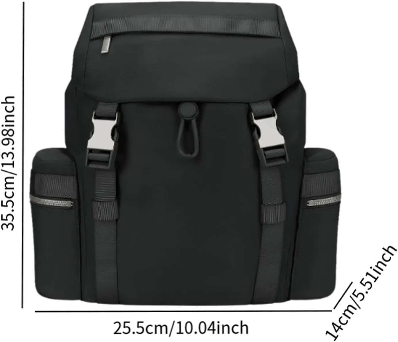 Travel Backpack Weekender Bag Waterproof Sport Bag Casual Daypack Rucksack for Trekking Men Women Travel Business, Black