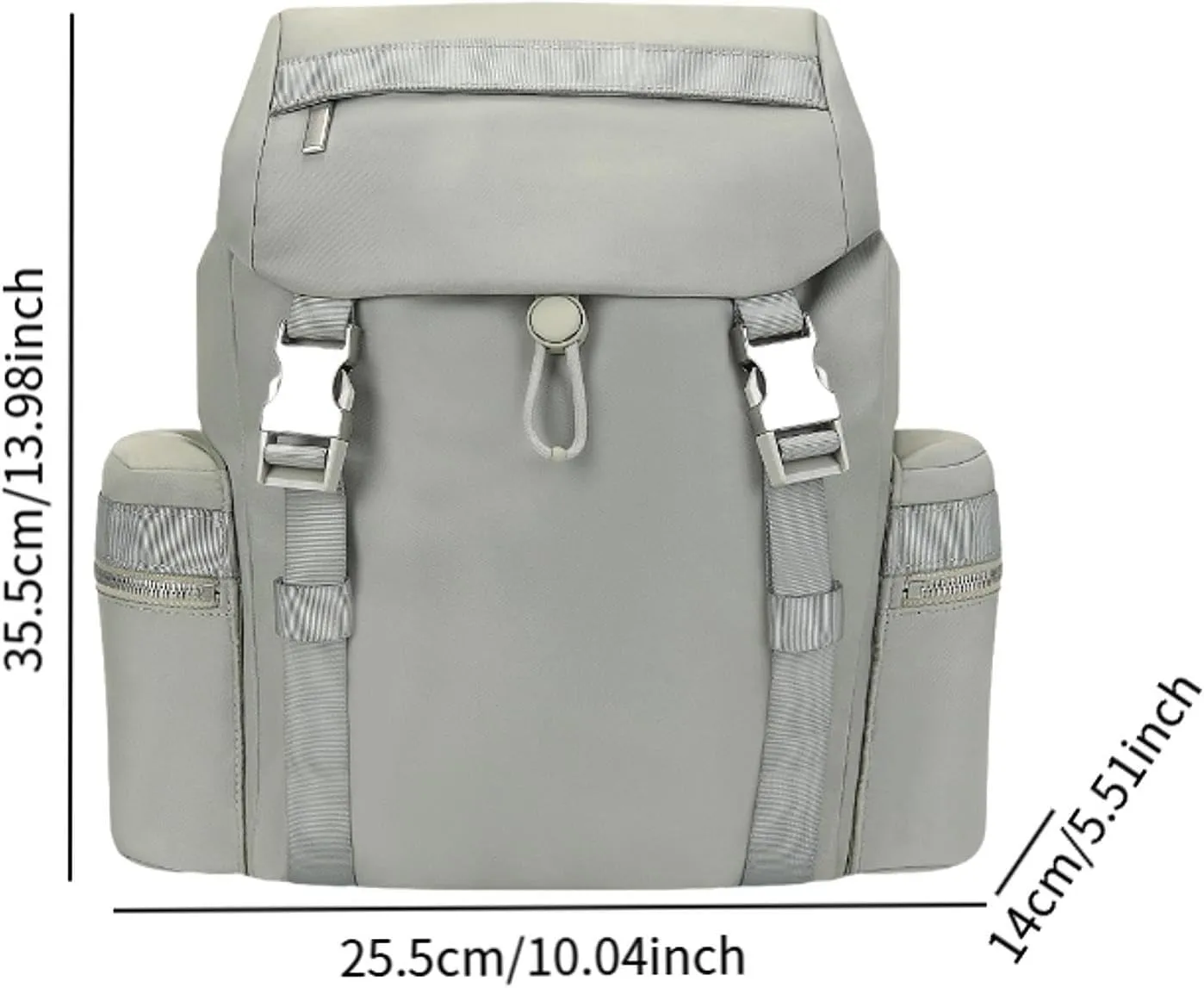 Travel Backpack Weekender Bag Waterproof Sport Bag Casual Daypack Rucksack for Trekking Men Women Travel Business, Linen Color