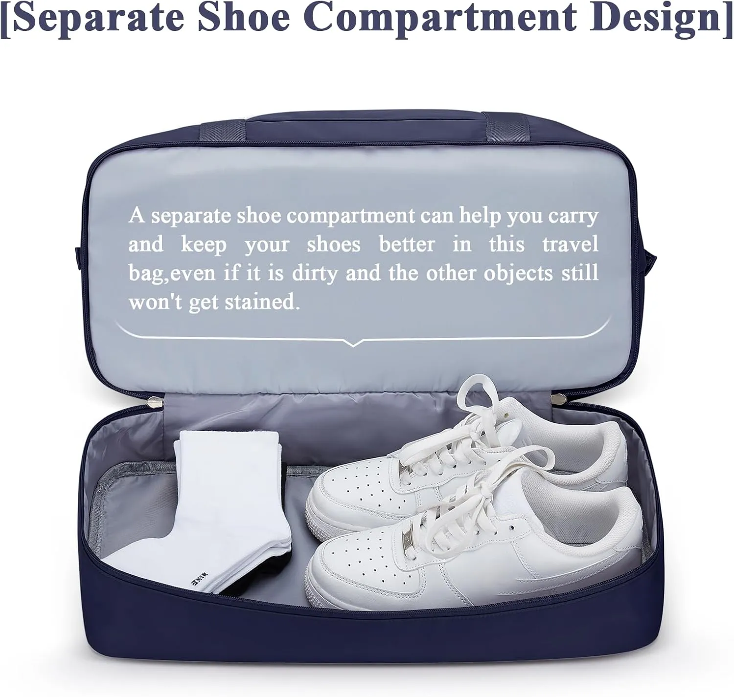Travel Duffel Bag with Shoes Compartment, Overnight Weekender Bags for Women,Carry on Personal Item Bag