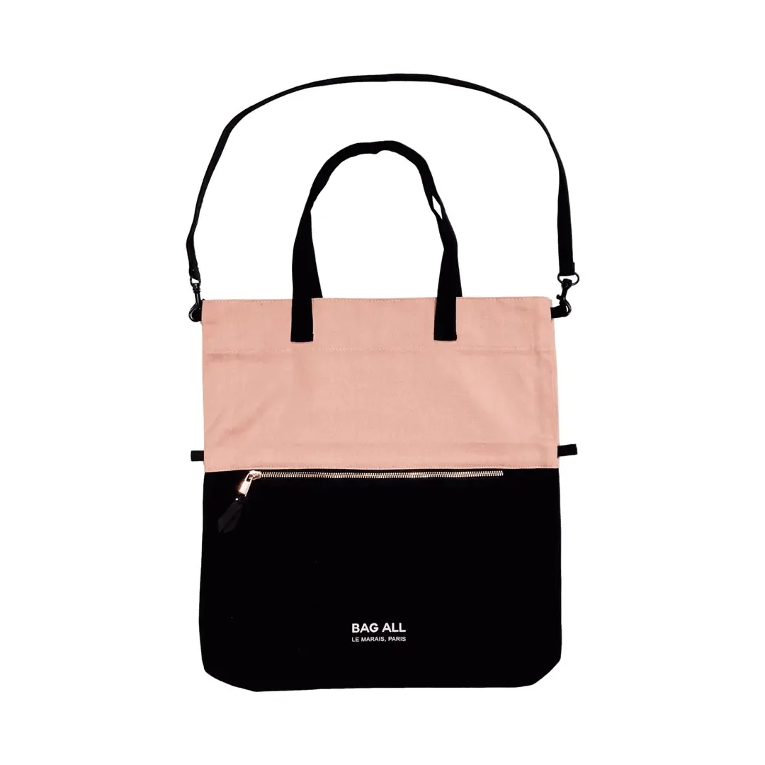 Travel Tote Bag – Pink & Black