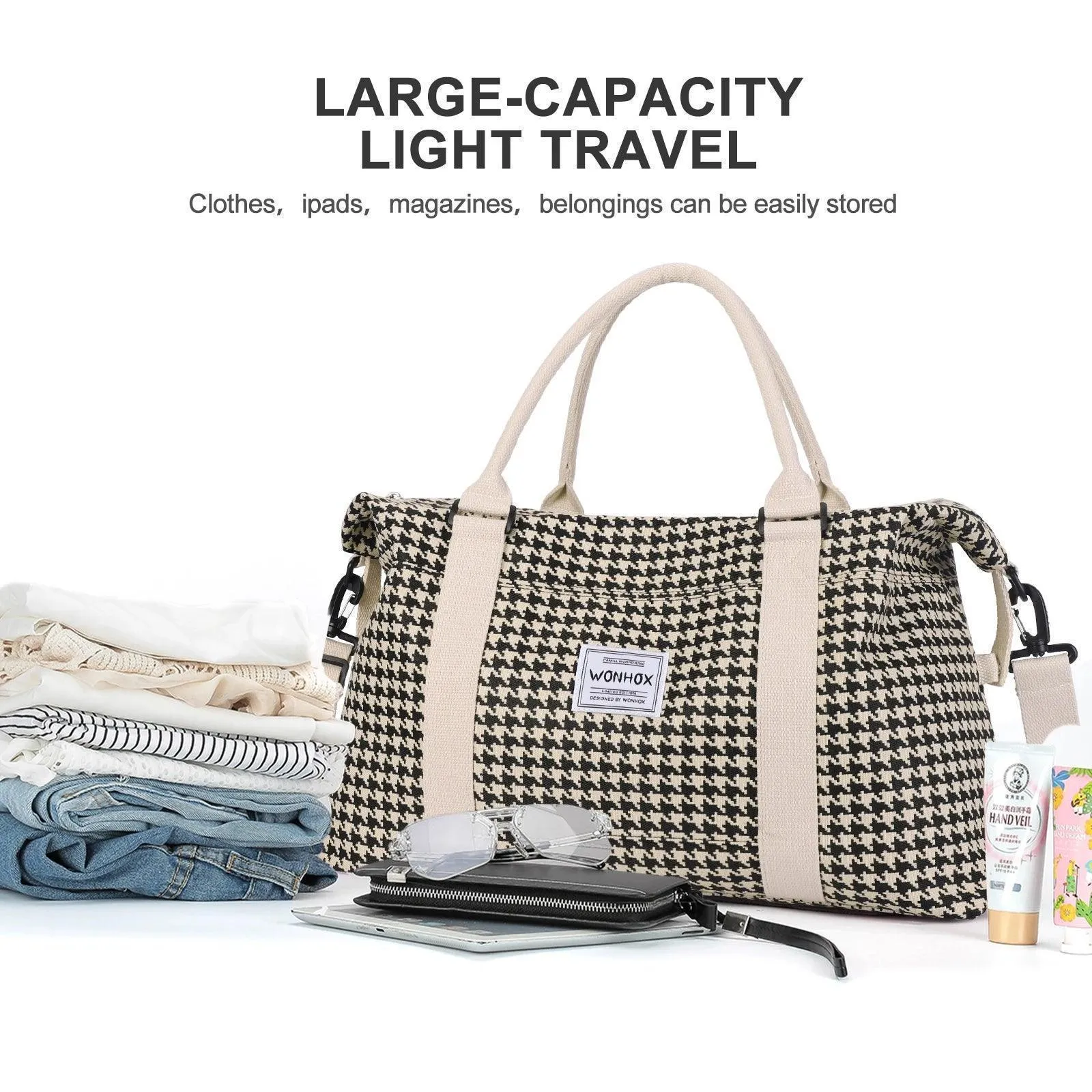 Travel Waterproof Duffel Gym Tote & Crossbody Bag
