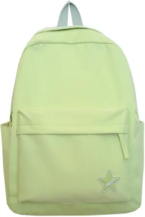 Trendy Student Backpack Casual Versatile Large Capacity Shoulder Bag for College Stylish Everyday Use (Green, One Size)