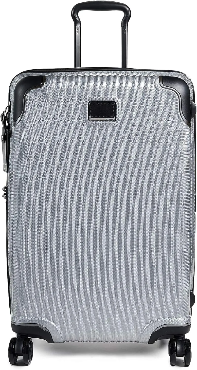 TUMI - Latitude Short Trip Hardside Packing Case Medium Suitcase - Rolling Luggage for Men and Women - Silver