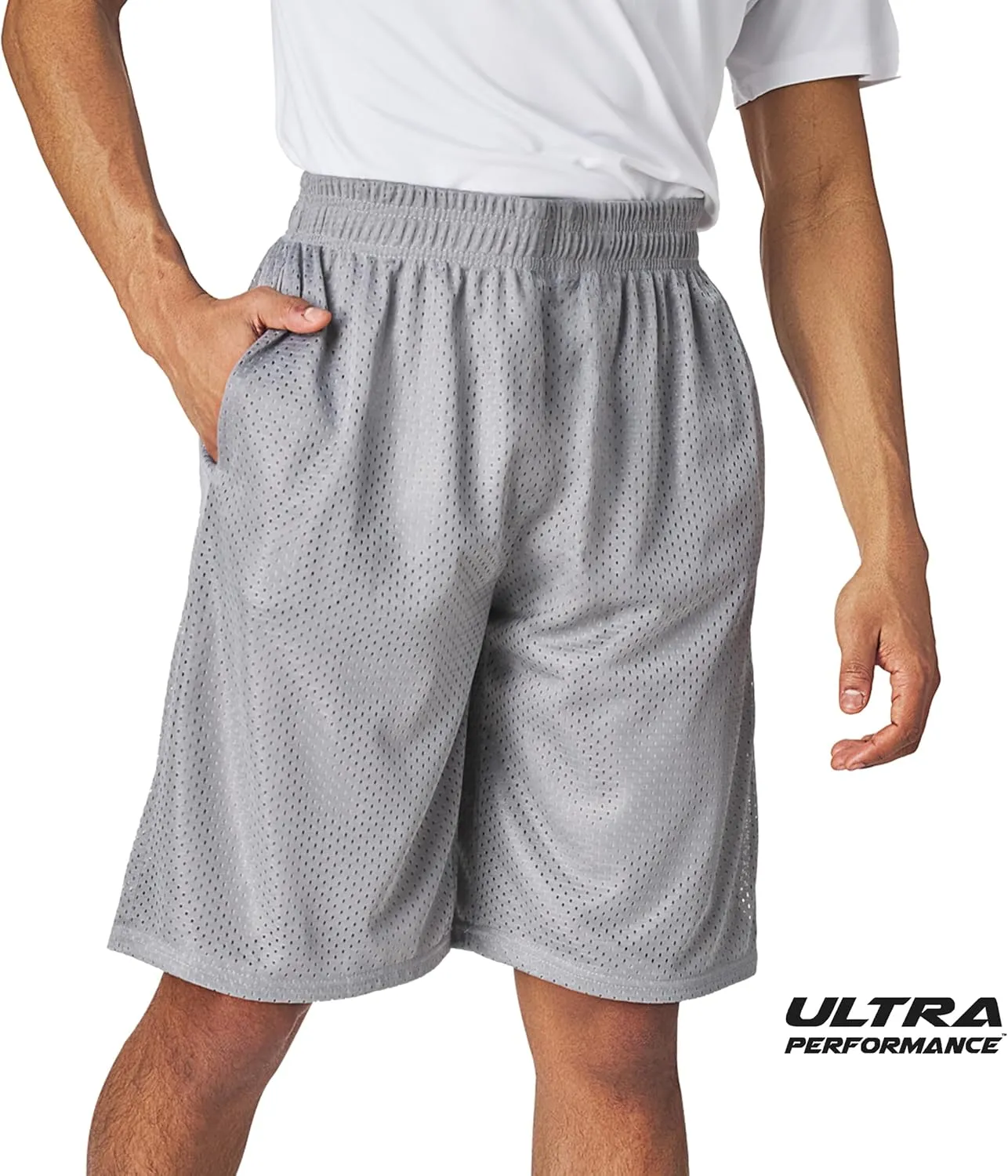Ultra Performance Men's Athletic Mesh Short's 3 Pack Mens Basketball Shorts Gym Workout & Sport Short with Pockets for Men