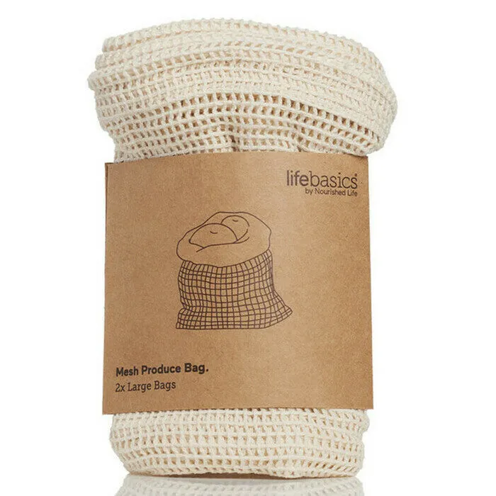 Unbleached Cotton Mesh Produce Bag
