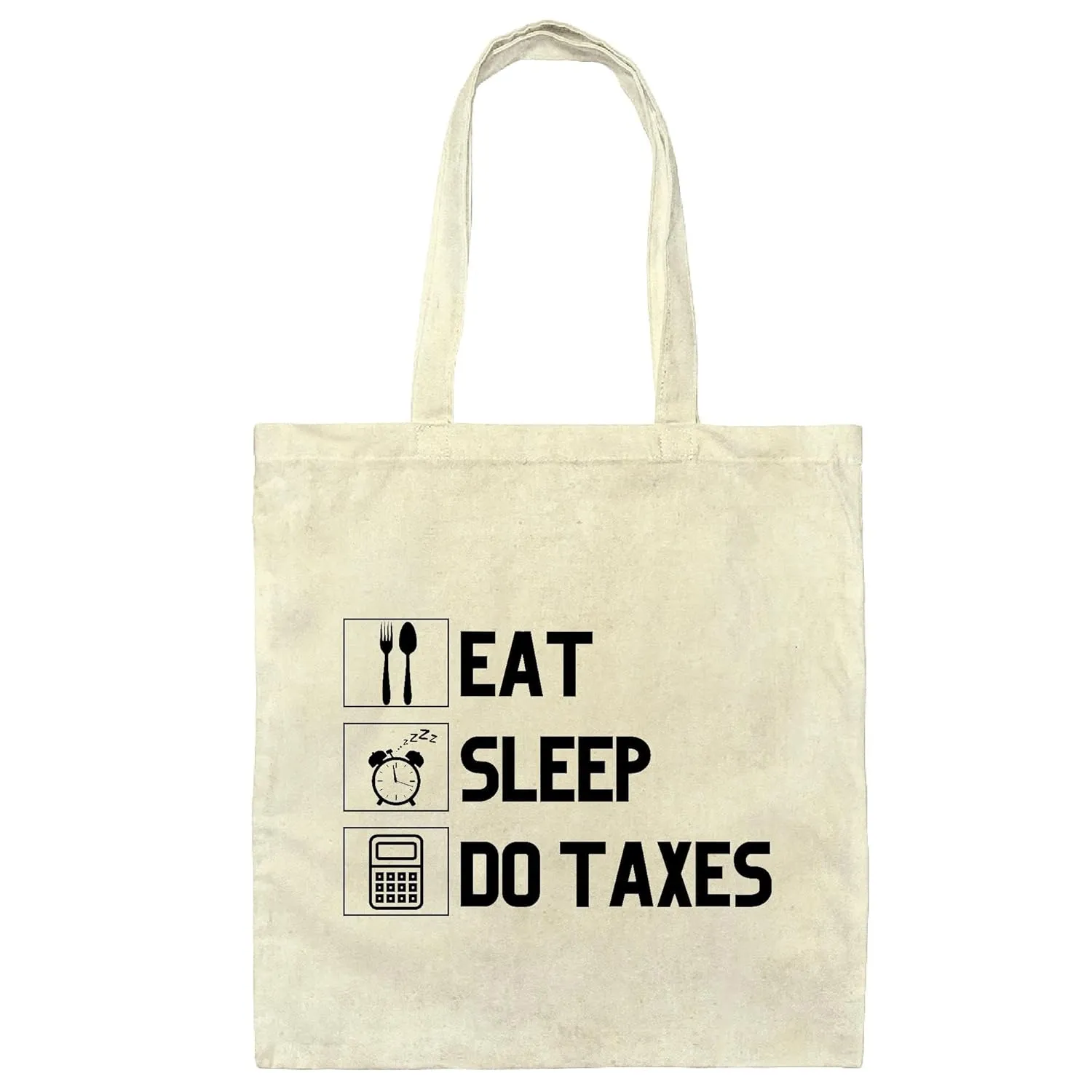 Unique Tax Professional CPA Accountant Gift Tote Bag Natural White Multicolor Canvas Tote Bag