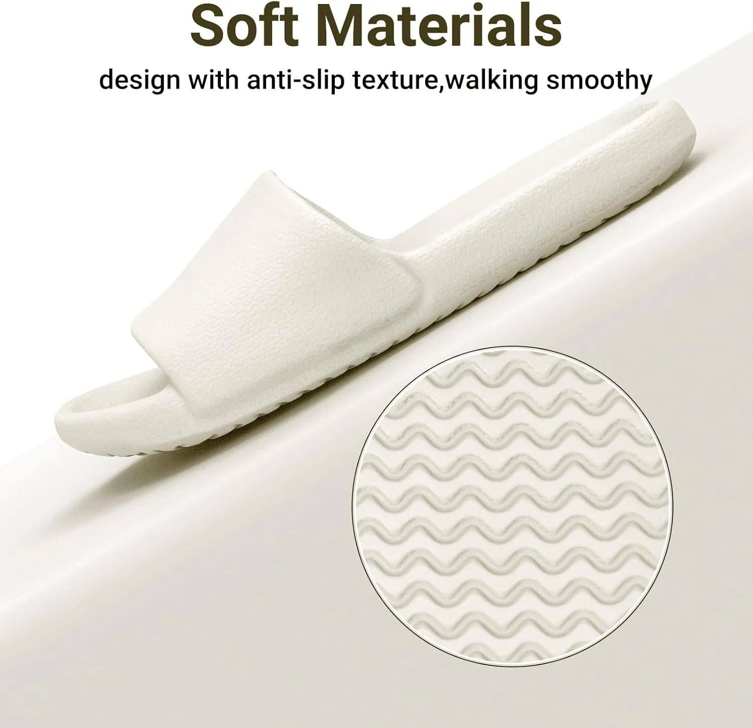 Unisex Cloud Slides for Women Men - House Slippers with Arch Support Quick-Drying Recovery Spa Bath Pool Beach Slides Pillow Slippers Non-Slip - Perfect for Home, Beach, and Travel