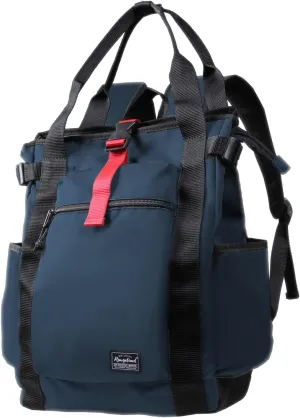 Unisex Laptop Tote Backpack Convertible Lightweight Nylon Water-Resistant Everyday Shoulder Tote bag Backpack with Water Bottle Pocket Work Travel, Blue Navy