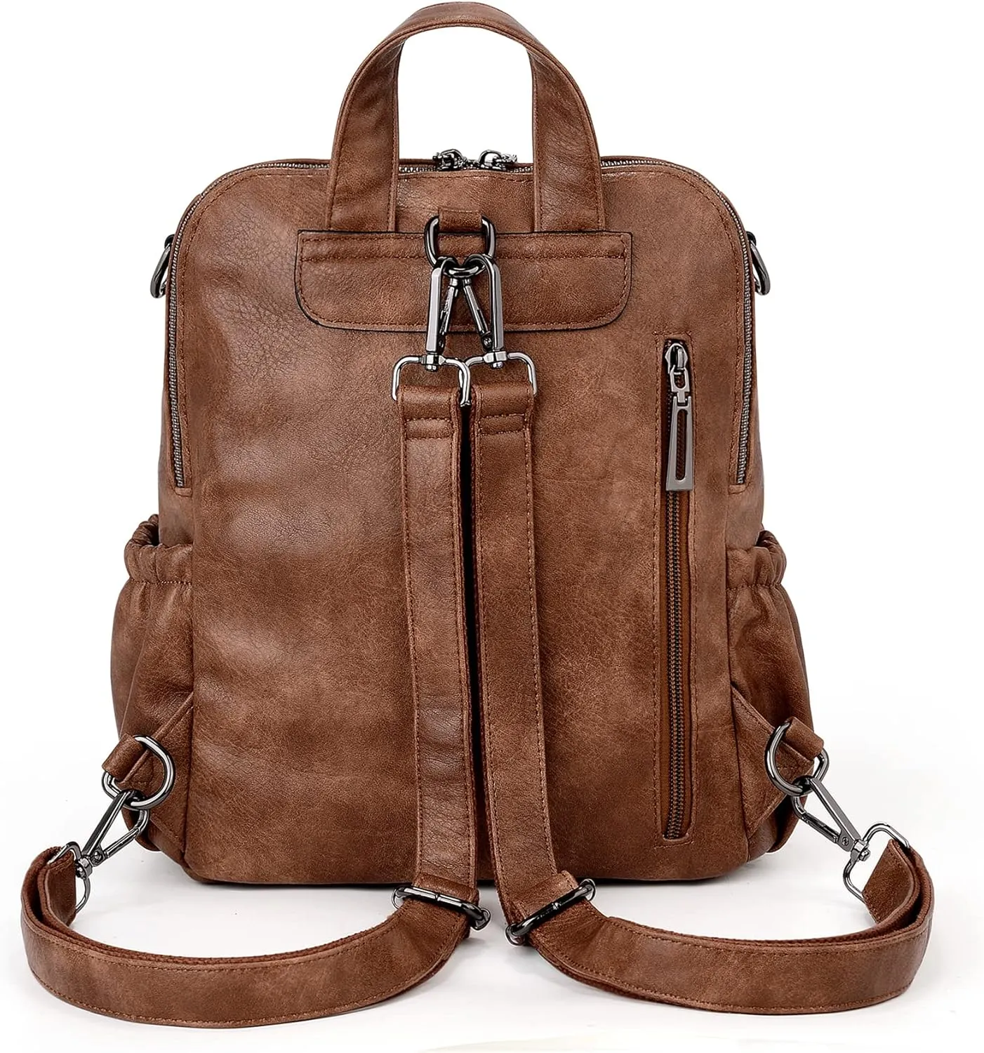 Uromee Backpack Purse for Women Small Vegan Leather Ladies Fashion Tassel Mini Travel Shoulder Bag Convertible