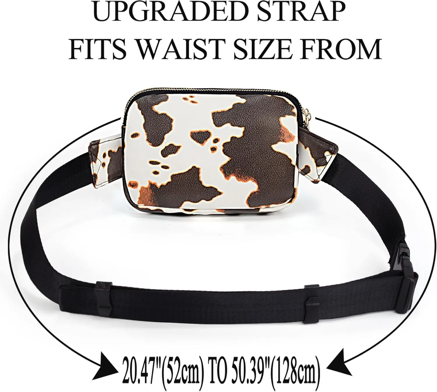 UTO Fanny Pack for Women Crossbody Trendy Fashion Belt Purse Chest Waist Hip Bumbag for Outdoor Shopping Travel Hiking