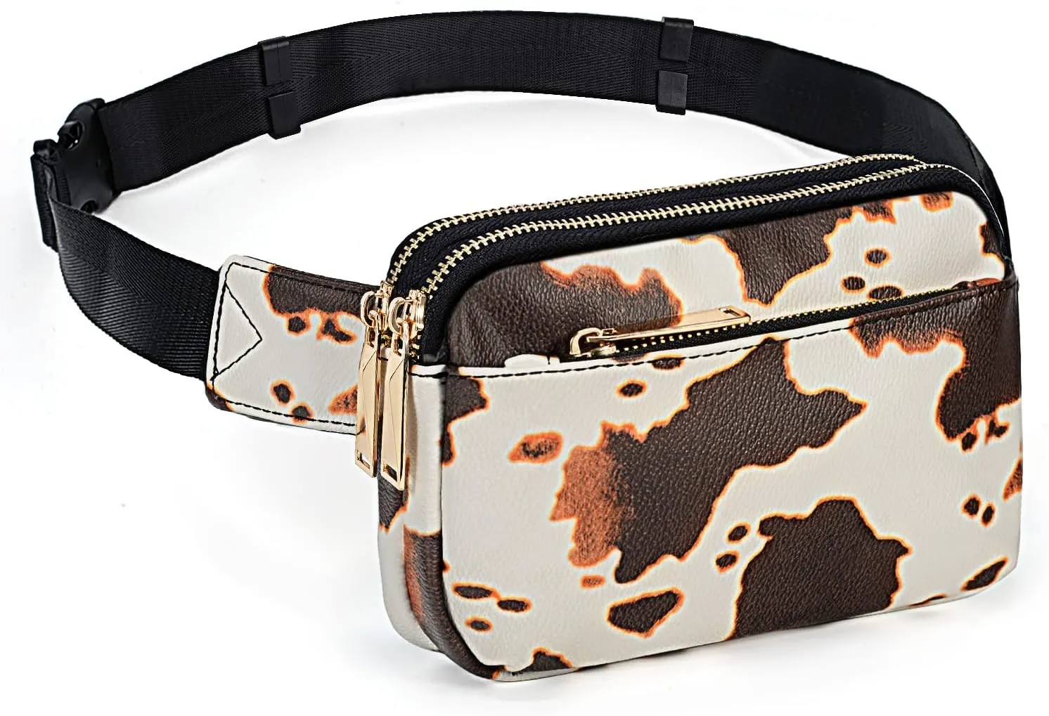 UTO Fanny Pack for Women Crossbody Trendy Fashion Belt Purse Chest Waist Hip Bumbag for Outdoor Shopping Travel Hiking