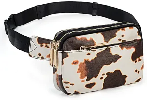 UTO Fanny Pack for Women Crossbody Trendy Fashion Belt Purse Chest Waist Hip Bumbag for Outdoor Shopping Travel Hiking