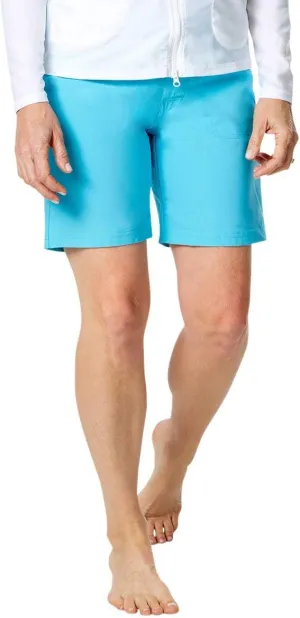 UV SKINZ Women’s 8” Board Shorts with UPF 50  Sun Protection – Women’s Swim Shorts, Modest Swimsuit Bottoms for Women