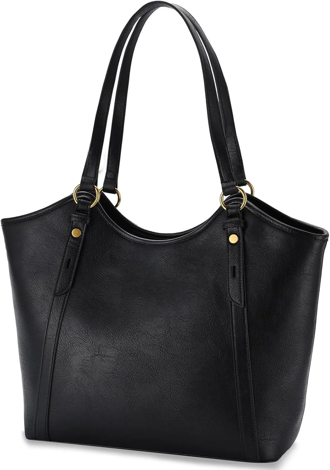 VASCHY Tote Bag Purse for Women, Fashion Large Vegan Leather Top Handle Satchel Shoulder Bag Handbag with Zipper for Work